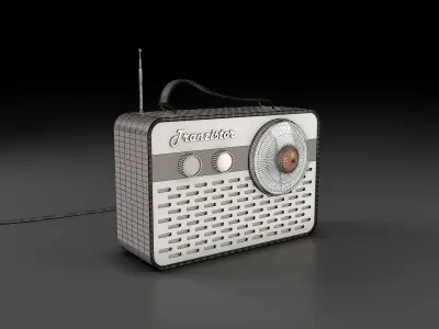 Vintage Transistor Radio 3D model