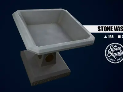 Stone Vase V1 Low-poly 3D model