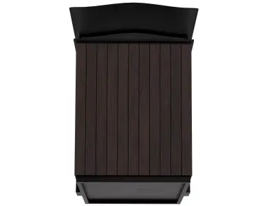 Street Trash Bin V1 Low-poly 3D model