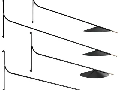 307 lighting fixtures 15 Glifo wall lamp by Penta 3D model