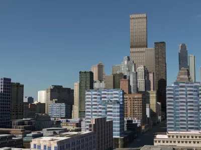 City 121 Low-poly 3D model