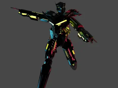 Robot  sci-fi model 3D model