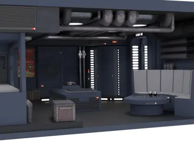 Set 2e - Trooper quarters 1-6 Scale Hottoys 3D print model