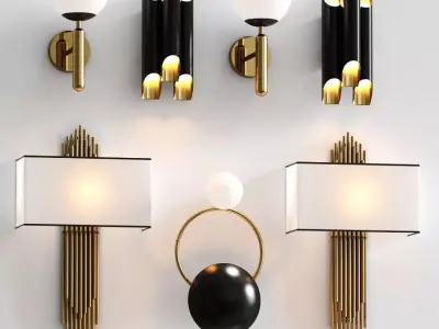 Wall Lamp Collection 3D model