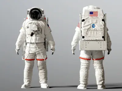 SPACESUIT Astronaut EMU SAFER 3D model