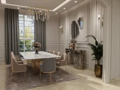 ground  floor villa 3D model