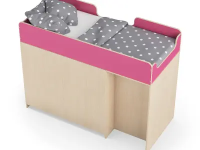 Legenda K03 and LP11 childrens modular bed 3D model