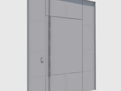 Square Metal Door 3D model