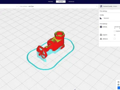Gate valve 3D print model by Scarlett888