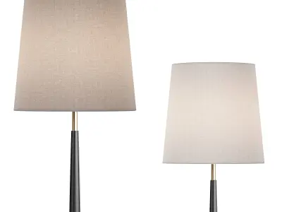 Beckett Leather Floor Lamp 3D model