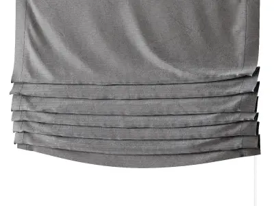 Roman curtains set 01 3D model