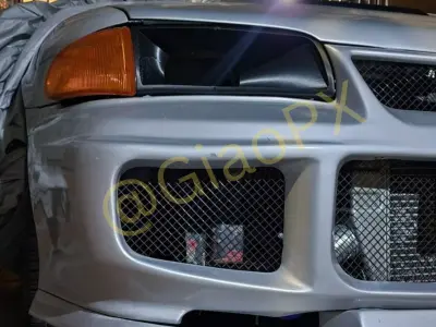 Mitsubishi Lancer Evolution Headlight Intake Big Opening 3D print model