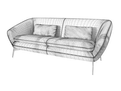 Flow Sofa 212 3D model