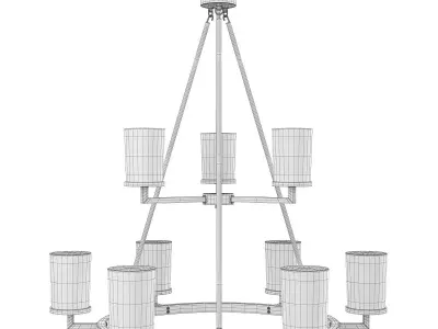 DAIMLEN CHANDELIER-9 light Low-poly 3D model