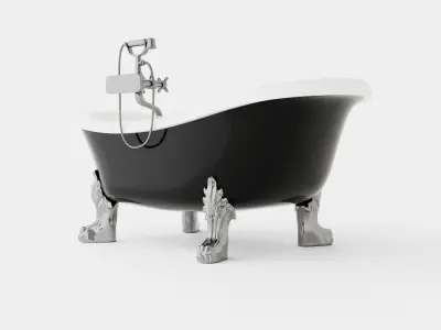 Bath Tub Low-poly 3D model
