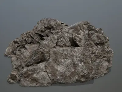 Rock  Gate Low-poly 3D model 3