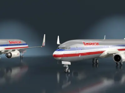  American Airlines Boeing 737-900 ER with Cabin and Doors Rigged 