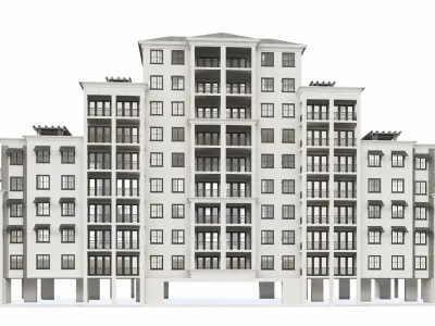 Building 3D Model apartment 3D model