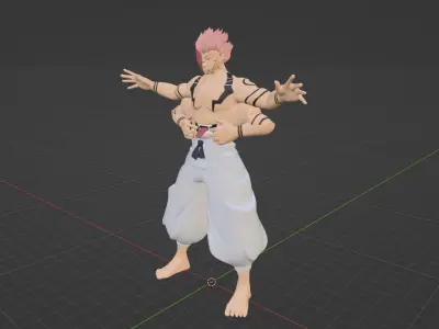 Sukuna True Form - Jujutsu Kaisen 3D model