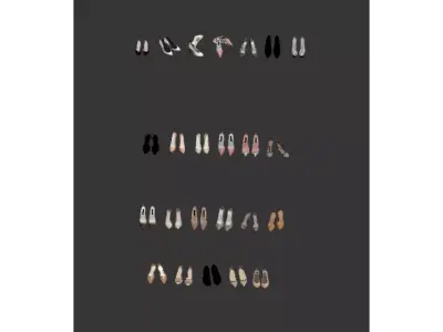 Ladies High Heels Display 3D model