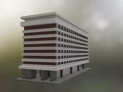 ARO Palace Hotel - Iconic Landmark from Brasov 3D model