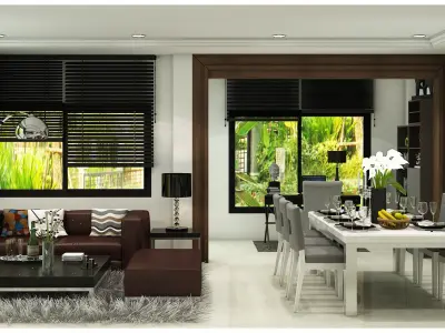 first floor living 3D model