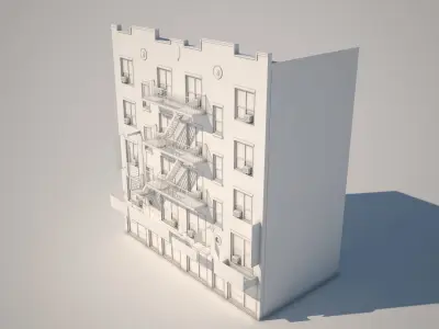 Context Building Nr3 Building Allen st New York 3D model
