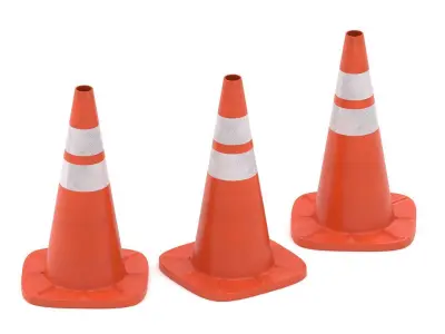 Traffic Cone v3 3D model