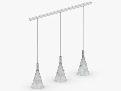 1497 - Hanging Lamp Low-poly 3D model