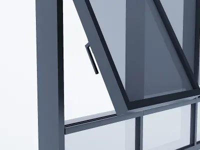 Modern Window AN01 Low-poly 3D model