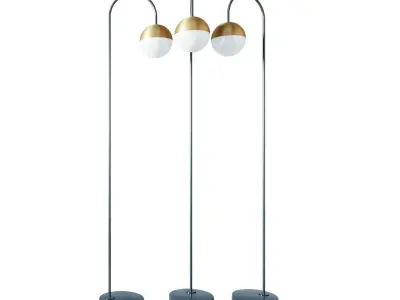 Cedar and moss floor lamp 3D model