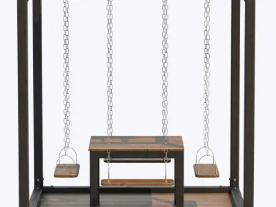 Swing Table Set 3D model