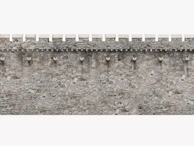 -Medieval Wall- 3D model