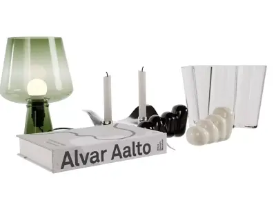 Living Decoration Set Alvar Aalto 00 Free 3D model
