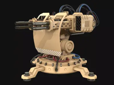 Turret Concept-2-Desert 3D model