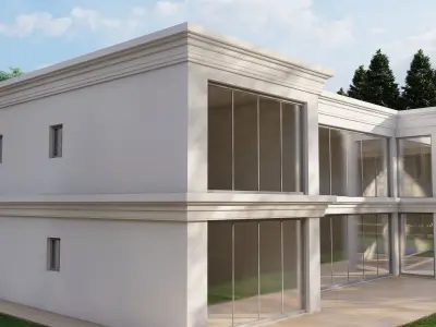 Modern House 13 3D model buy