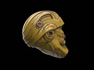 Sci Fi robotic head 3D model