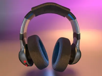 jbl heaphone Low-poly 3D model