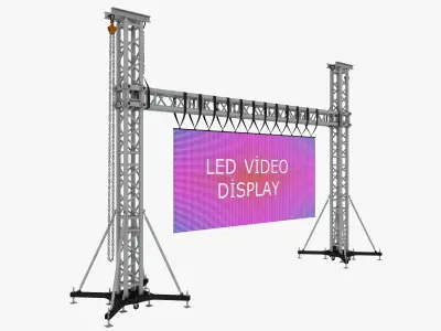 Led video wall truss 3D model
