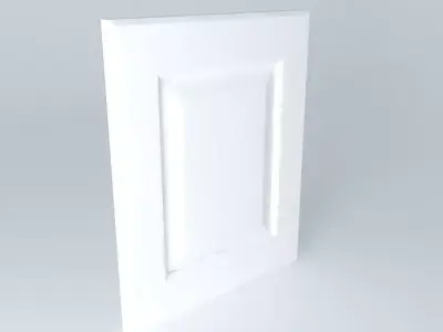 Mission Style Raised Panel Door (components) Free 3D model