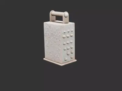 Classic Kitchen Grater Low-poly 3D model