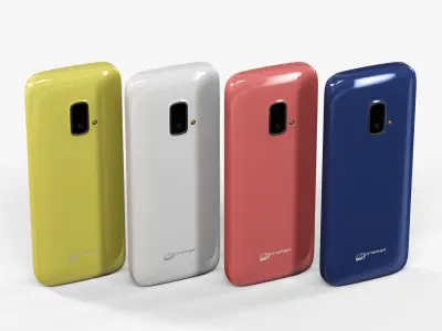 Micromax X245 Low-poly 3D model