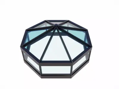 Hexagonal Glass Dome  3D model