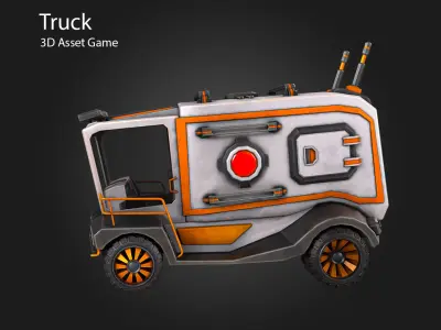 Truck Low-poly 3D model