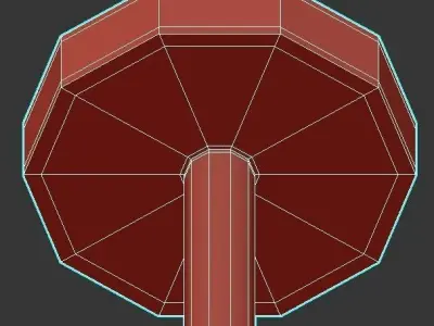 Globo 5 pendant light with gold balls 3D model