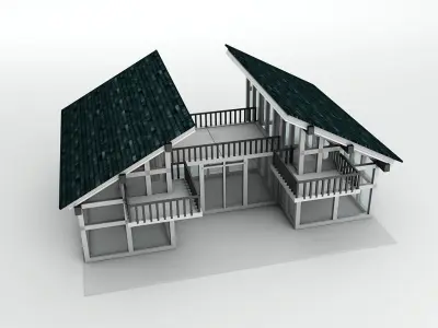 House 12 Low-poly 3D model