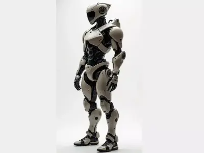Futuristic Humanoid AI Robot Model 3D model