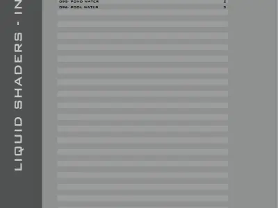 Shaders for VrayforC4D - Bundle 03 Liquid 3D model