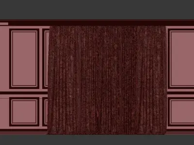 Curtain Set 256 3D model