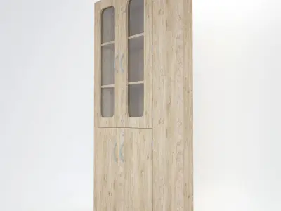 Wooden Cabinet 24 3D model